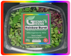 Rainbow Burst Microgreens - 100g Clamshell