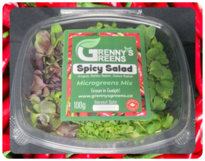 Spicy Salad Microgreens - 100g Clamshell
